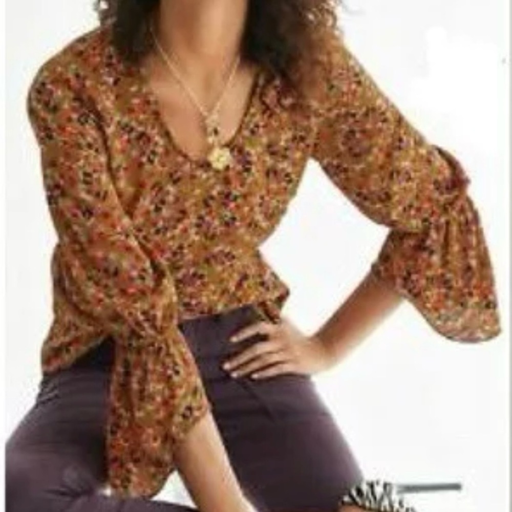 CABI / Burnished Floral Print Blouse Size XS